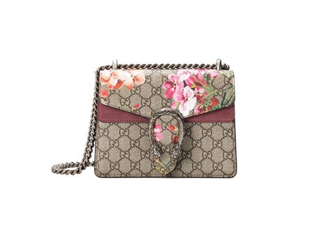 borsa gucci loggata a fiori|Gucci borse.